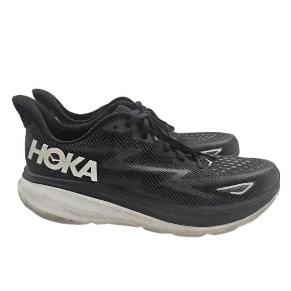Hoka Other - Hoka Size 12 - Hoka One One Clifton 9 Black White Wide